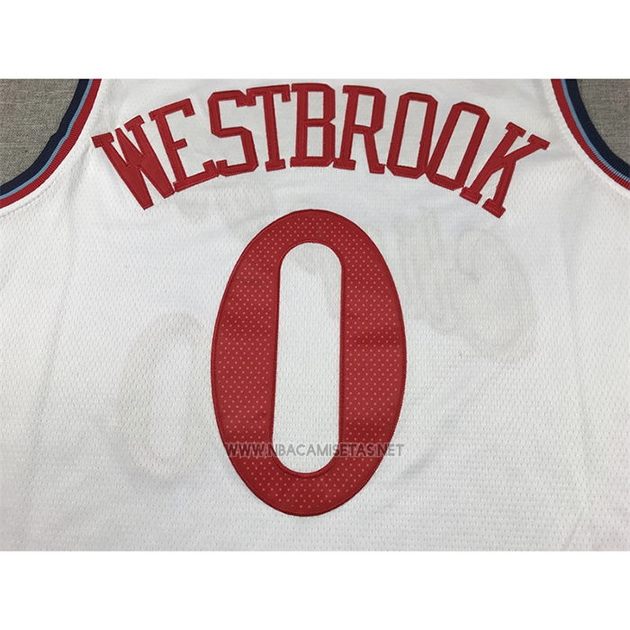 Camiseta Los Angeles Clippers Russell Westbrook NO 0 Association 2024-25 Blanco